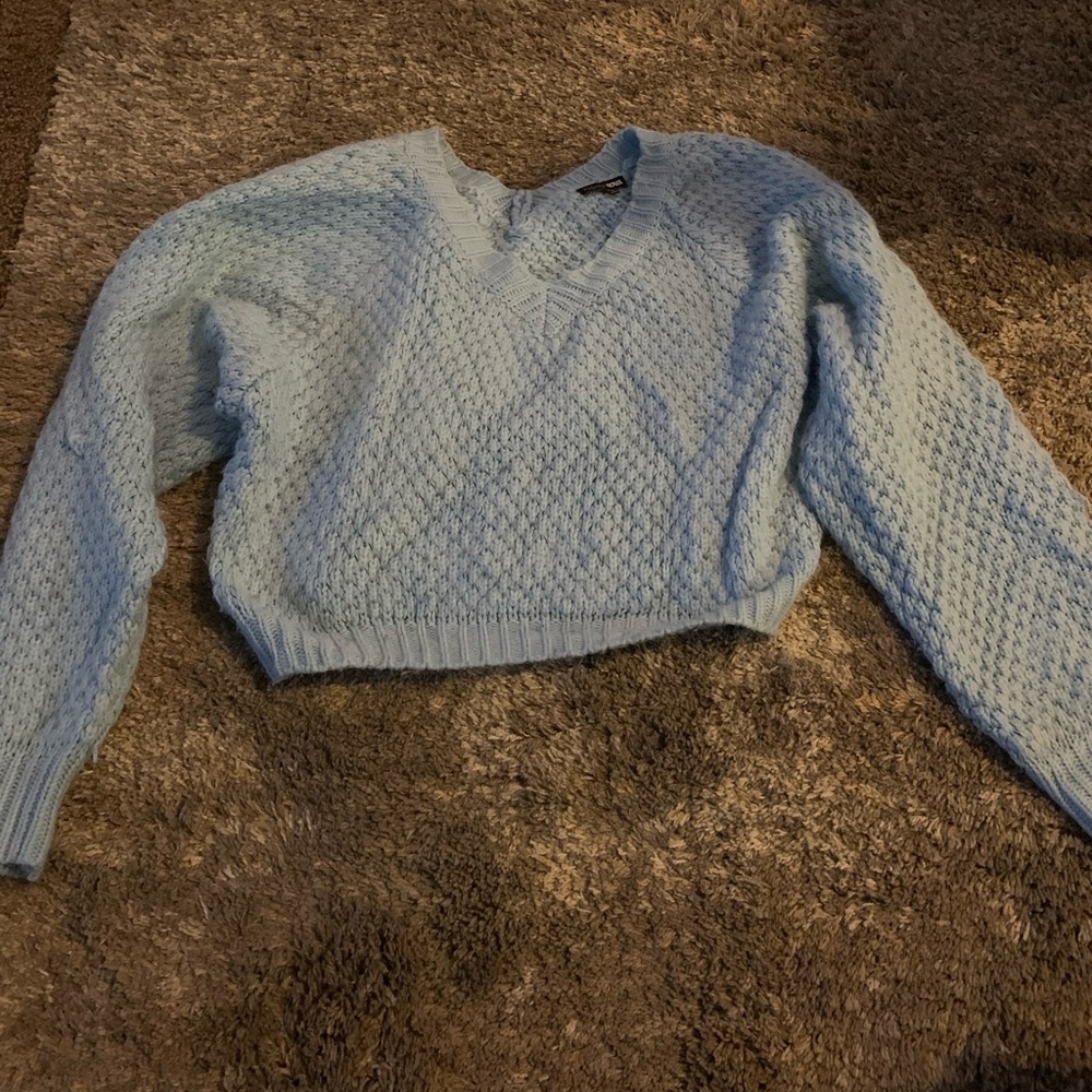 Blue fashion nova sweat shirt
